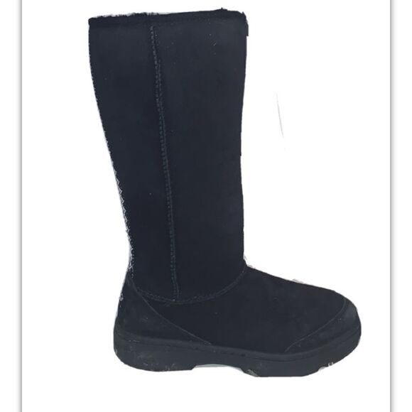Ugg Ultimate Tall Braid boots black 6 - Picture 1 of 5